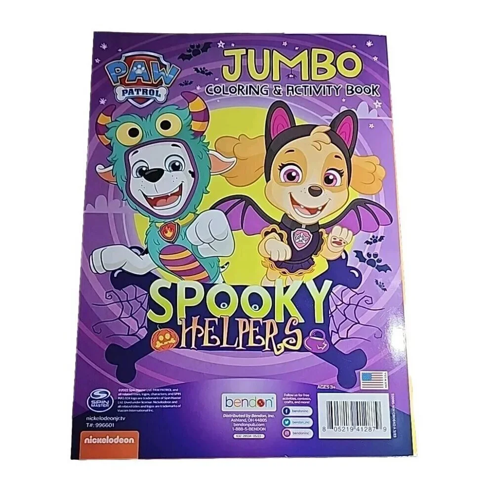PAW PATROL HALLOWEEN JUMBO COLORING & ACTIVITY BOOK, SPOOKY HELPERS